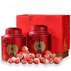 XC14576碧岩韵 茶红罐10年小青柑2*250g 十年熟普
