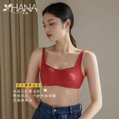 XC099213一片式无痕少女内衣果冻胶薄款bra无钢圈聚拢收副乳防下垂文胸罩 EA01