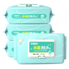 XC376113可爱多芦荟卫生湿巾50片盖巾*5包