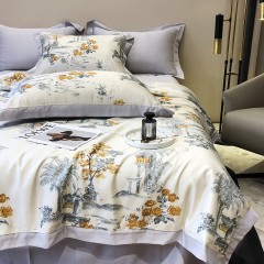 XC44804水洗天丝印花单夏被四件套-150*200cm夏被