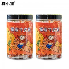 XC236311柳小猫爆椒牛皮筋380g*2罐