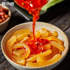 XC236311柳小猫爆椒牛皮筋380g*2罐
