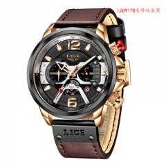 XC50458-LIGE手表男高级感商务潮流石英表男士款 LG8917