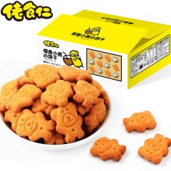 XC406133佬食仁椰香小熊饼干400g/箱 一箱约16包