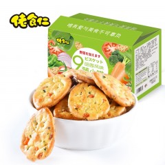 XC406137佬食仁9蔬小饼干350g/箱 一箱14包