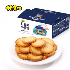 XC56749佬食仁佬食仁日式の小圆饼400g/箱 一箱约8包