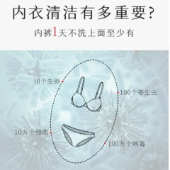 HT00503加香贴身内衣去渍抑菌低泡易漂专用清洗液内衣内裤洗衣液-268ml