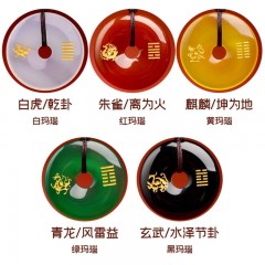 五行卦属水缺水补水玄武黑玛瑙吊坠项链水泽节水风井挂件
